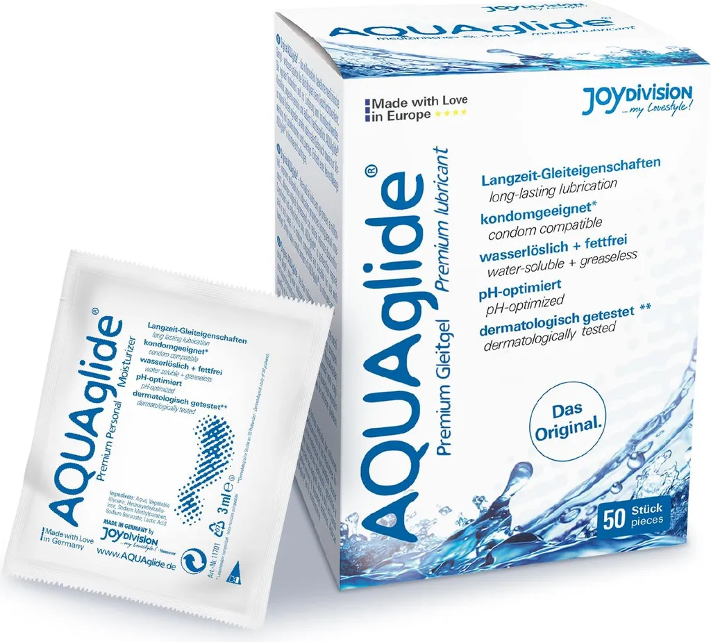 Kit 50x3ml JOYDIVISION AQUAglide Lubrificante Medico per Pelli Sensibili - 5