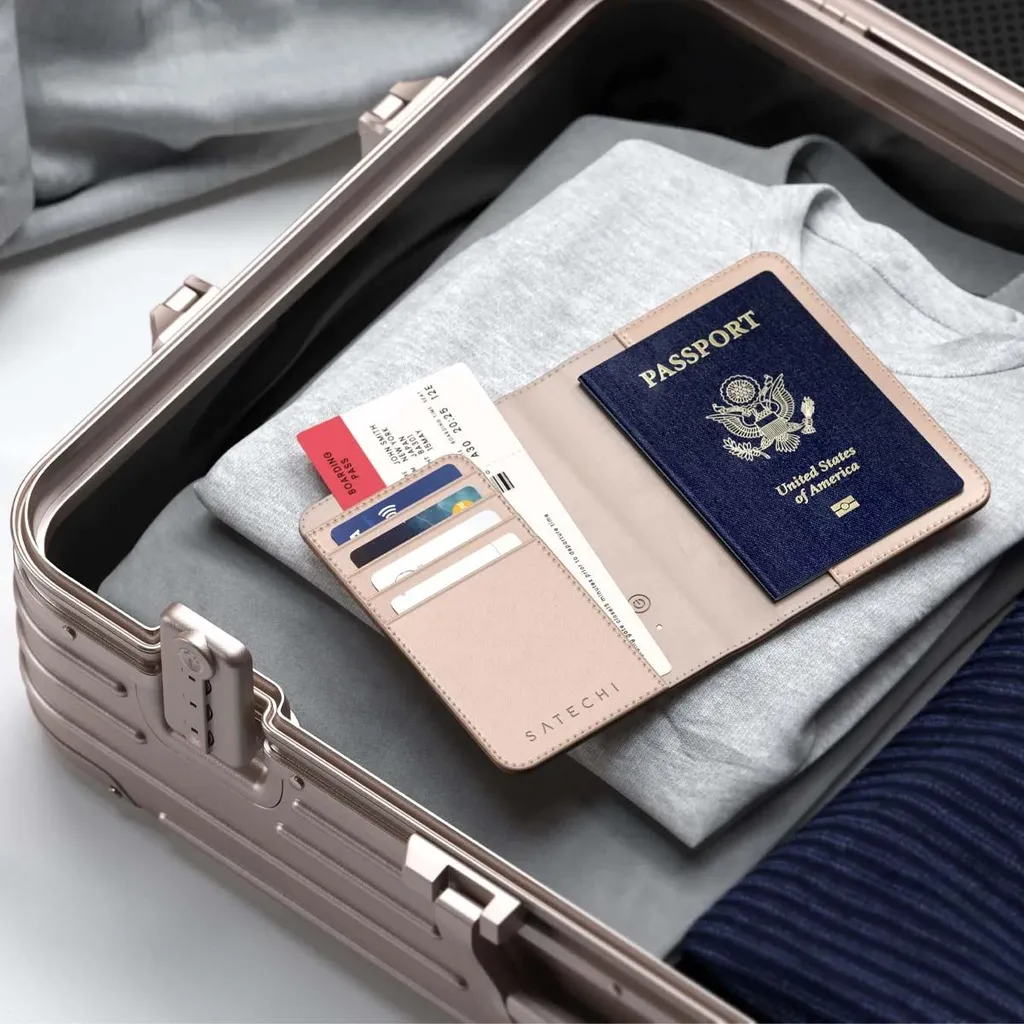 Satechi FindAll Custodia Passaporto RFID Rosa: Viaggia Organizzato - 4