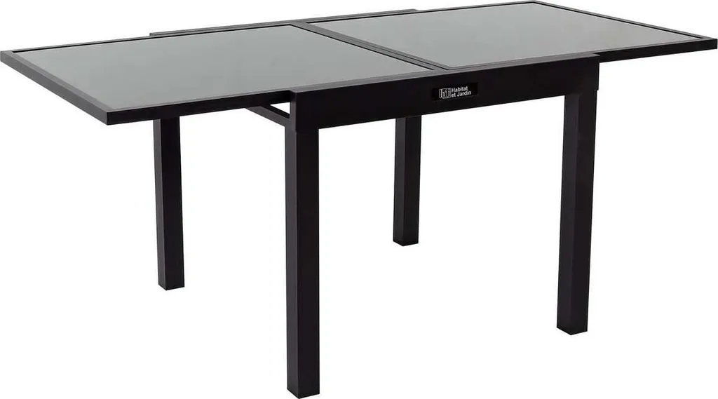 Table de jardin extensible anti-rouille pour grand groupe en alu