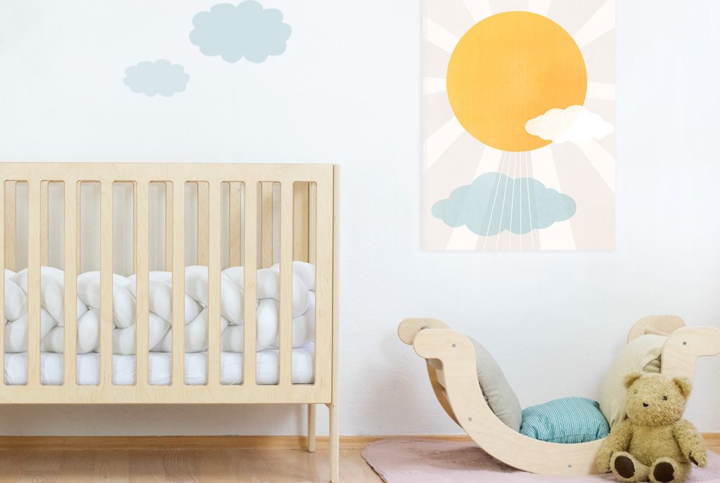 Bild auf Leinwand für die Wand SONNE - 60x90 cm