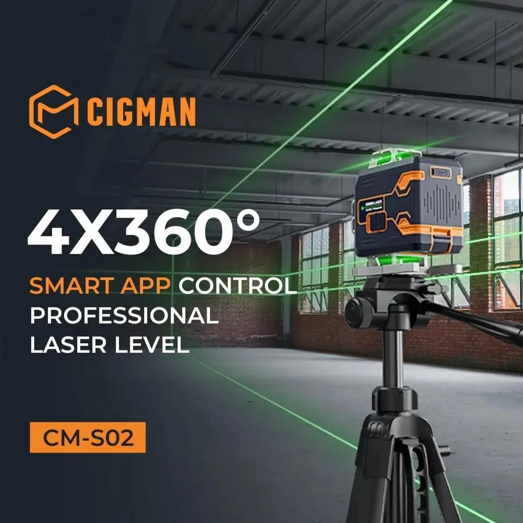 Laser vert professionnel CM-S02 portée 30m précision ±1,5 mm boîtier IP54 - 7