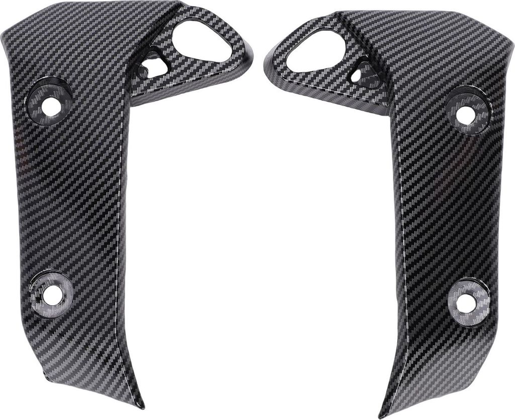2PCS Front Side Blinker Kühler Verkleidung Carbon Faser Stil Ersatz für MT-07 2017-2020