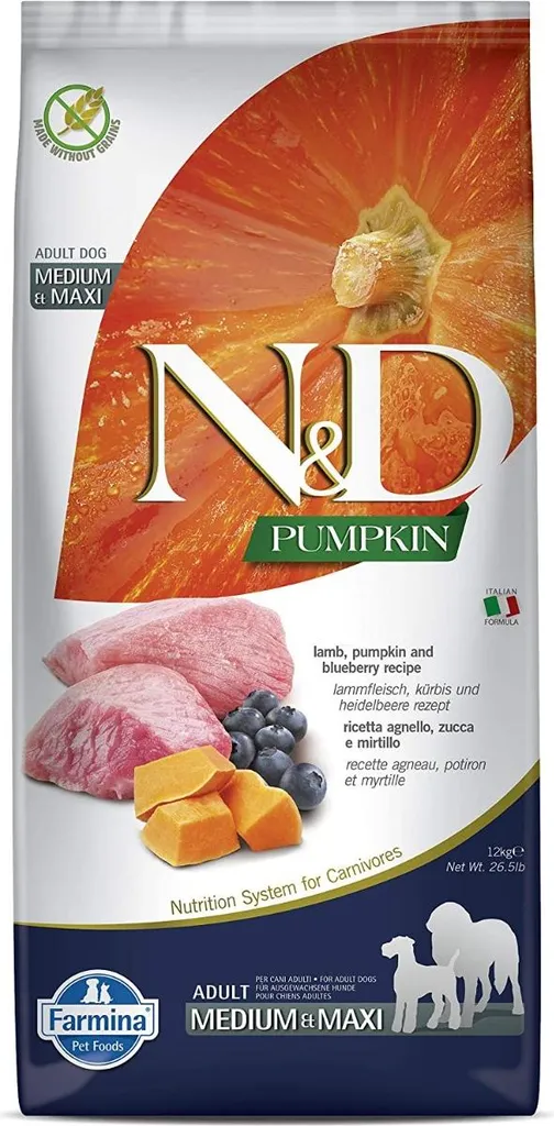 Farmina N&D Pumpkin Agnello e Mirtillo - Il Meglio per i Grandi Cani