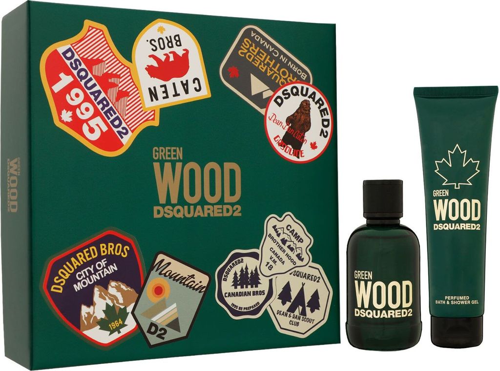 Dsquared2 Green Wood Pour Homme Set Eau de Toilette 100ml + Duschgel 150ml