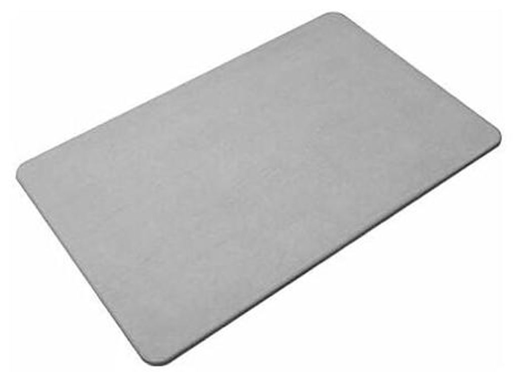 Kieselgur Badematte Badematte Rutschfeste Duschmatte für Badezimmer 60 x 39 x 0,9 cm (Grau)