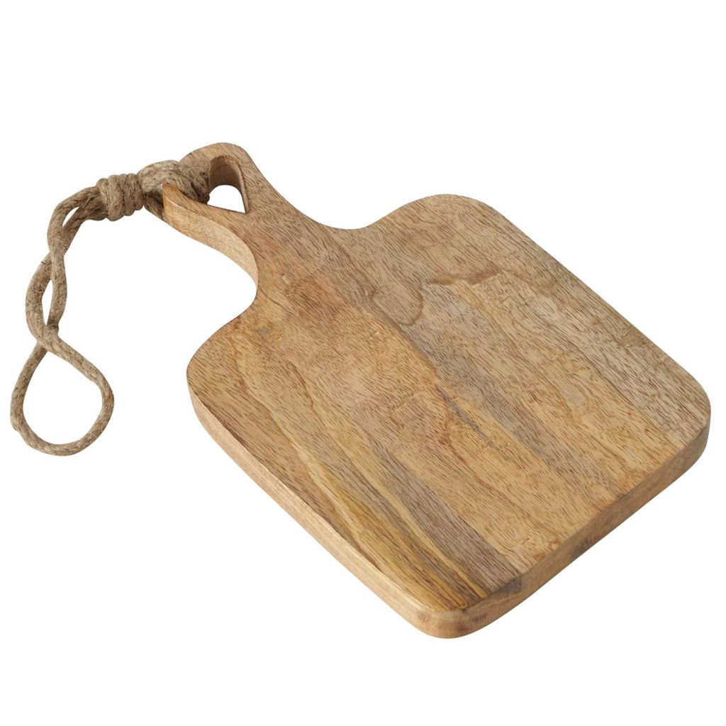 Boltze Schneidbrett Lela Brett aus Mango-Holz, mit Herzausschnitt + Schlaufe