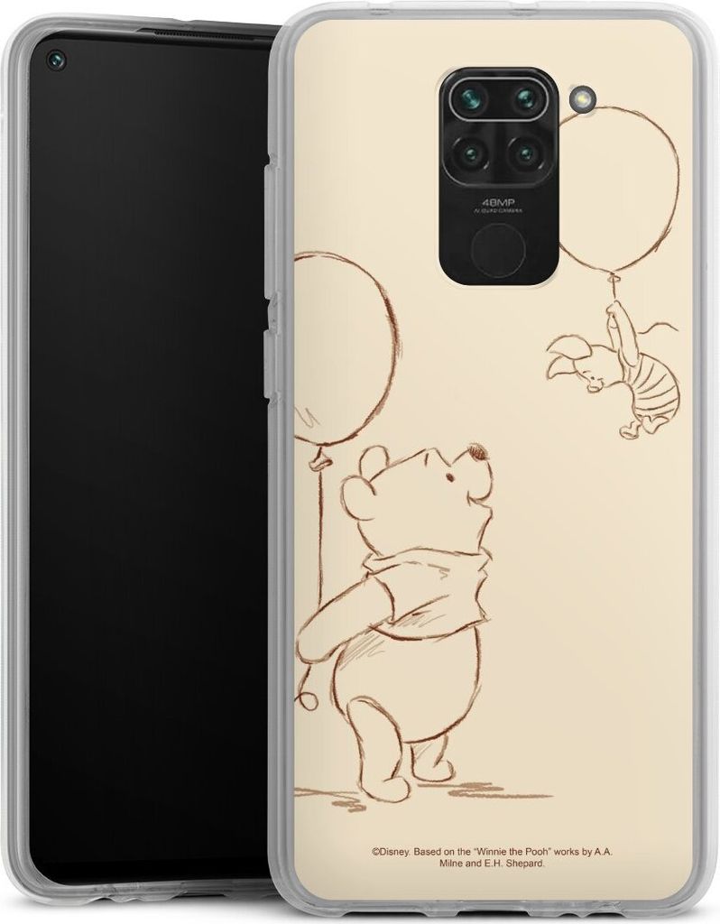 DeinDesign Handyhülle für Xiaomi Redmi Note 9 Silikon Hülle Case Smartphone Schutzhülle Disney Offizielles Lizenzprodukt Winnie Puuh