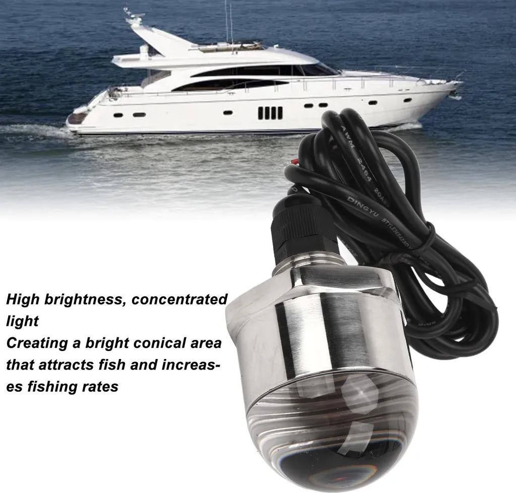 Luci Notturne Blu per Yacht - 9 LED Subacquei 12V M12 Alta Resa