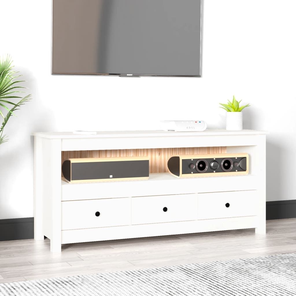 "Rabatt" TV-Schrank - Fernsehschrank - TV-Lowboard - Weiß Produktbild 