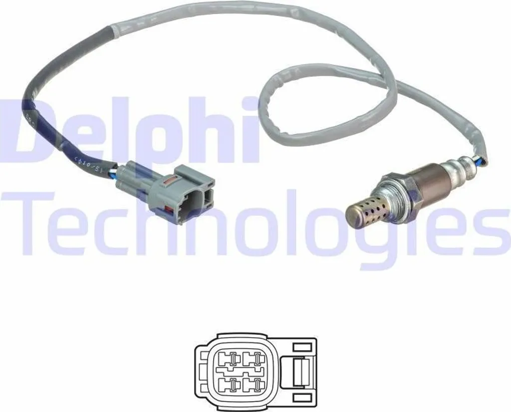 Capteur d'oxygène planaire DELPHI 485mm pour Suzuki Swift 3 essence