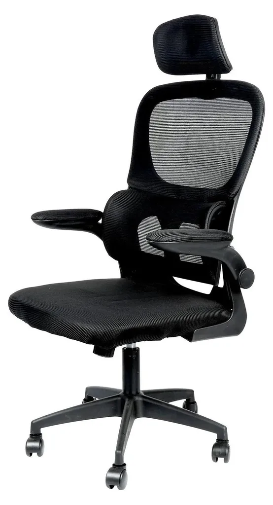 Siège de bureau design ergonomique avec assise réglable coloris noir