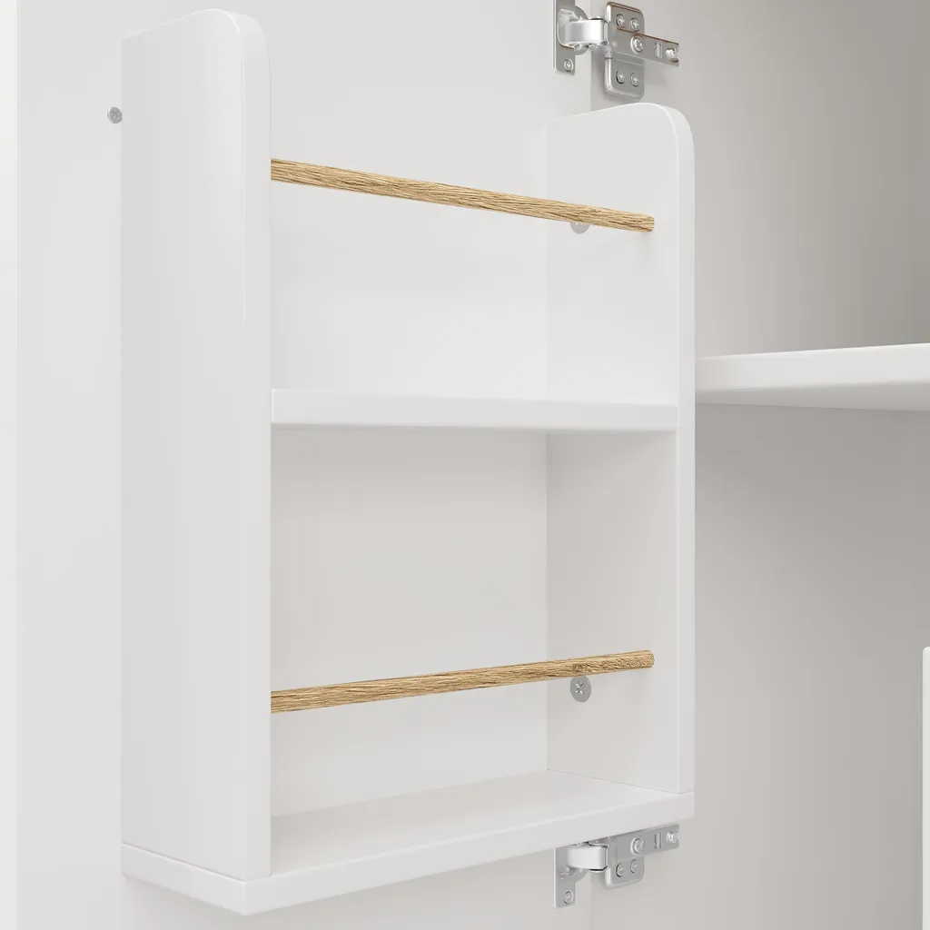 Chariot de Cuisine Mobile Meuble Buffet avec Plan de Travail Extensible - 10