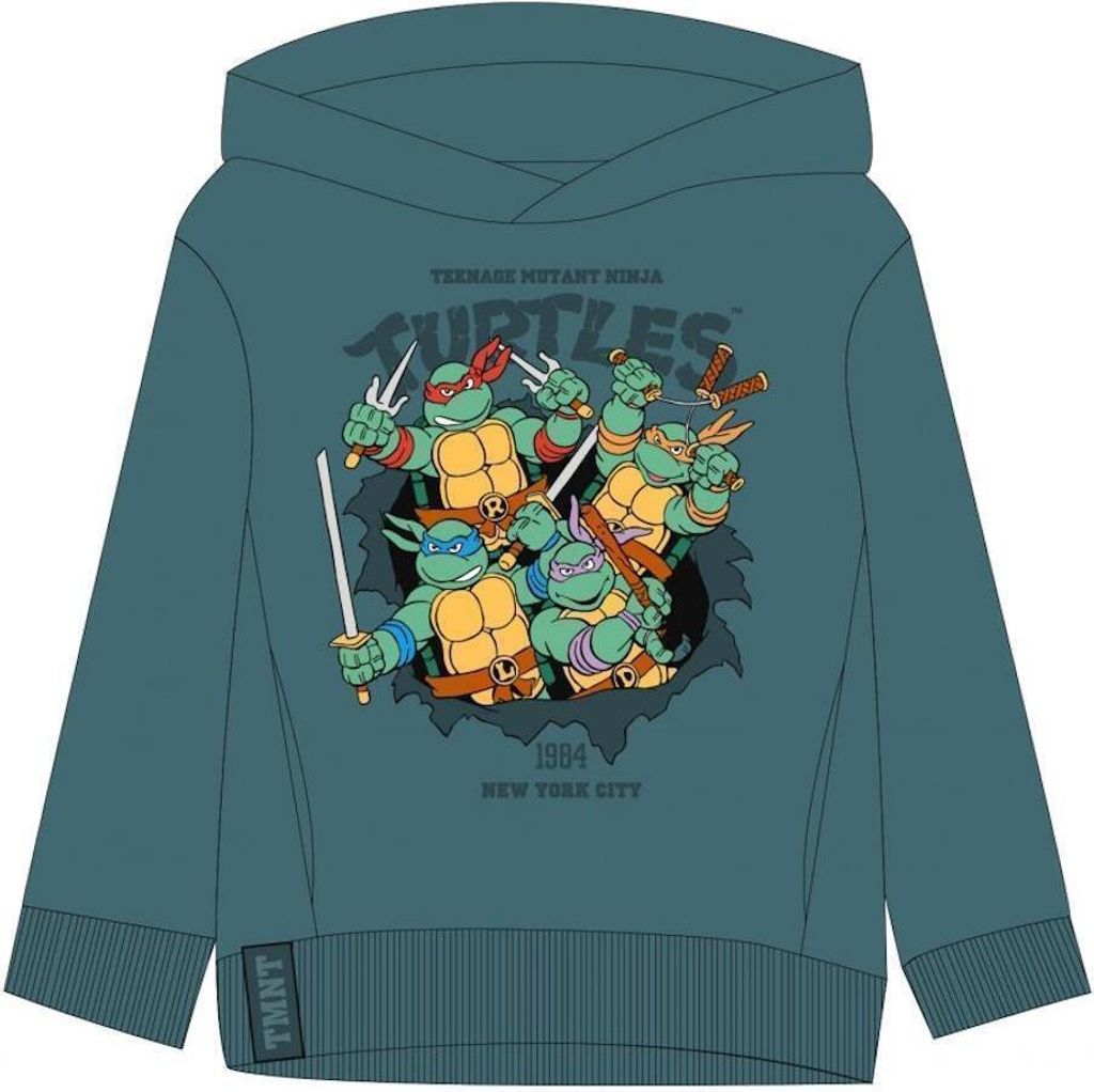 Teenage Mutant Ninja Turtles Sweatshirt mit Kapuze | Grün | 110