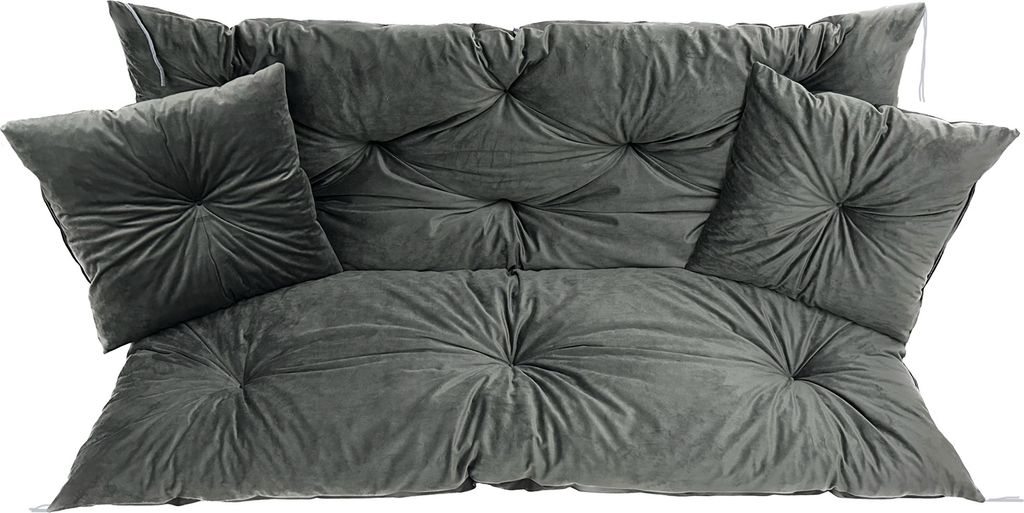 Coussin et dossier pour balançoire de jardin 100X60X50 cm + Image du produit 