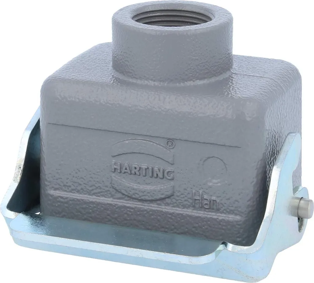 Boîtier HARTING Han 6B anti-vibration avec bride et raccord PG13,5