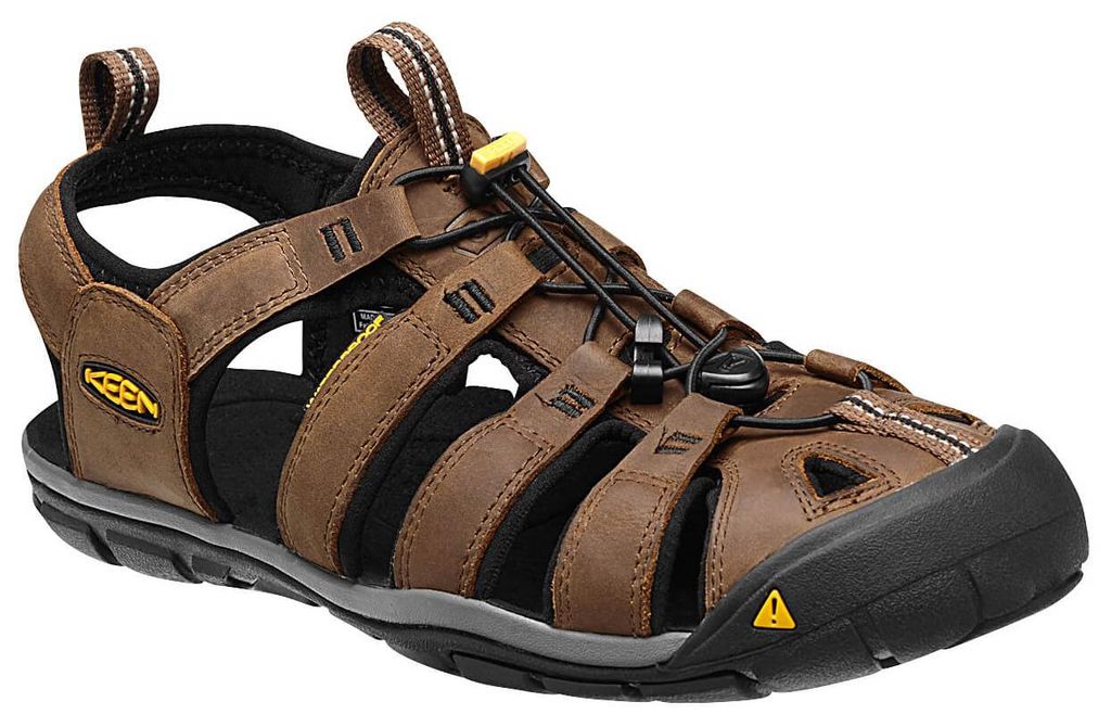 Keen Herren Echtleder Sandale 'Clearwater CNX Leather' dark Produktbild 