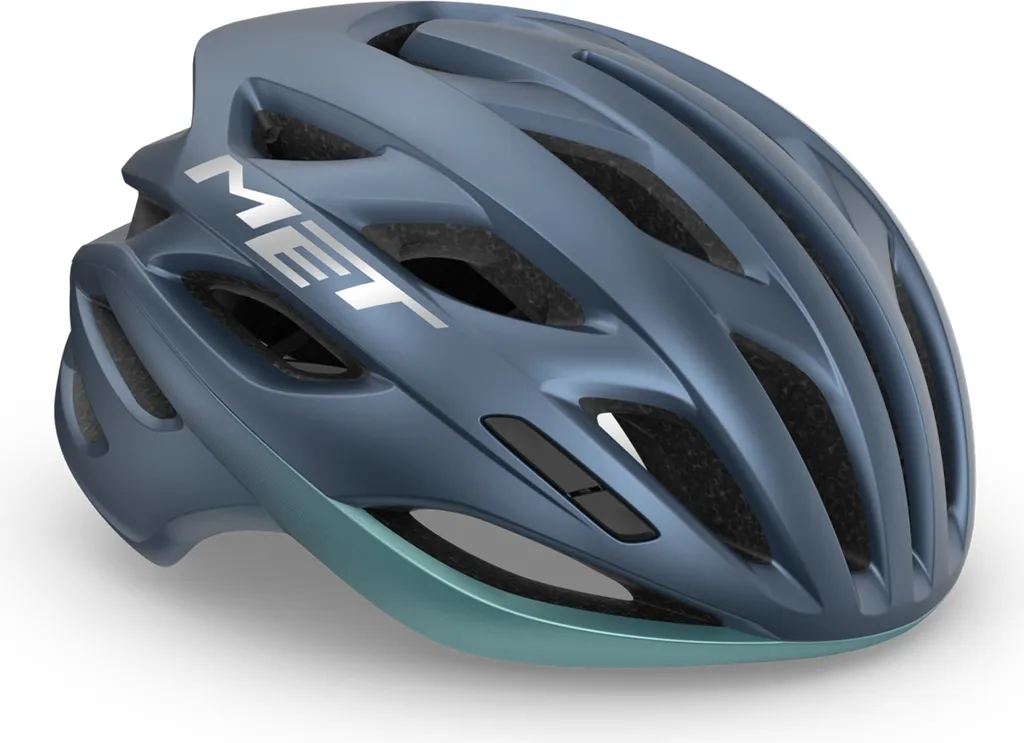 MET Estro MIPS Casque Vélo Route Anti-Choc et Respirant Navy Teal Mat L
