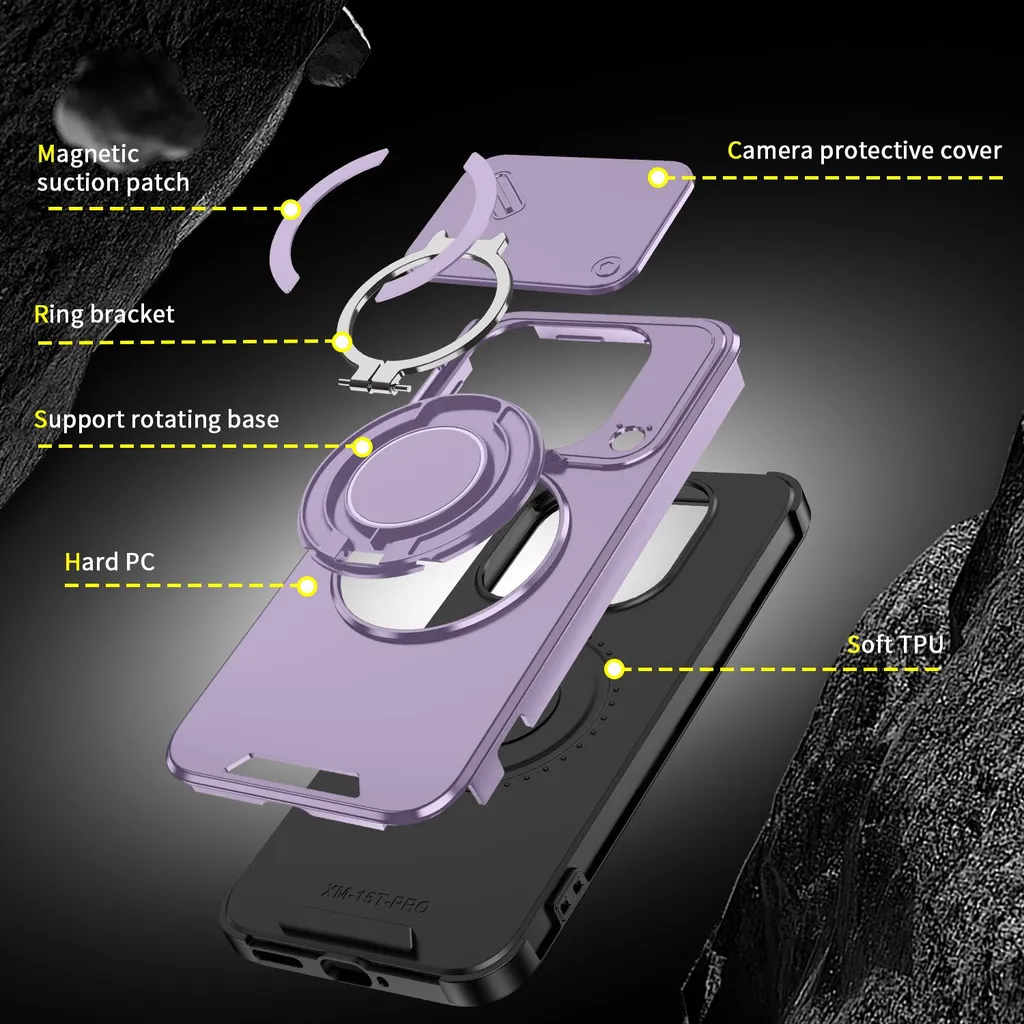 Offerta Cover Xiaomi 15T Pro Viola: Antiurto, Magnetica, Indistruttibile - 3