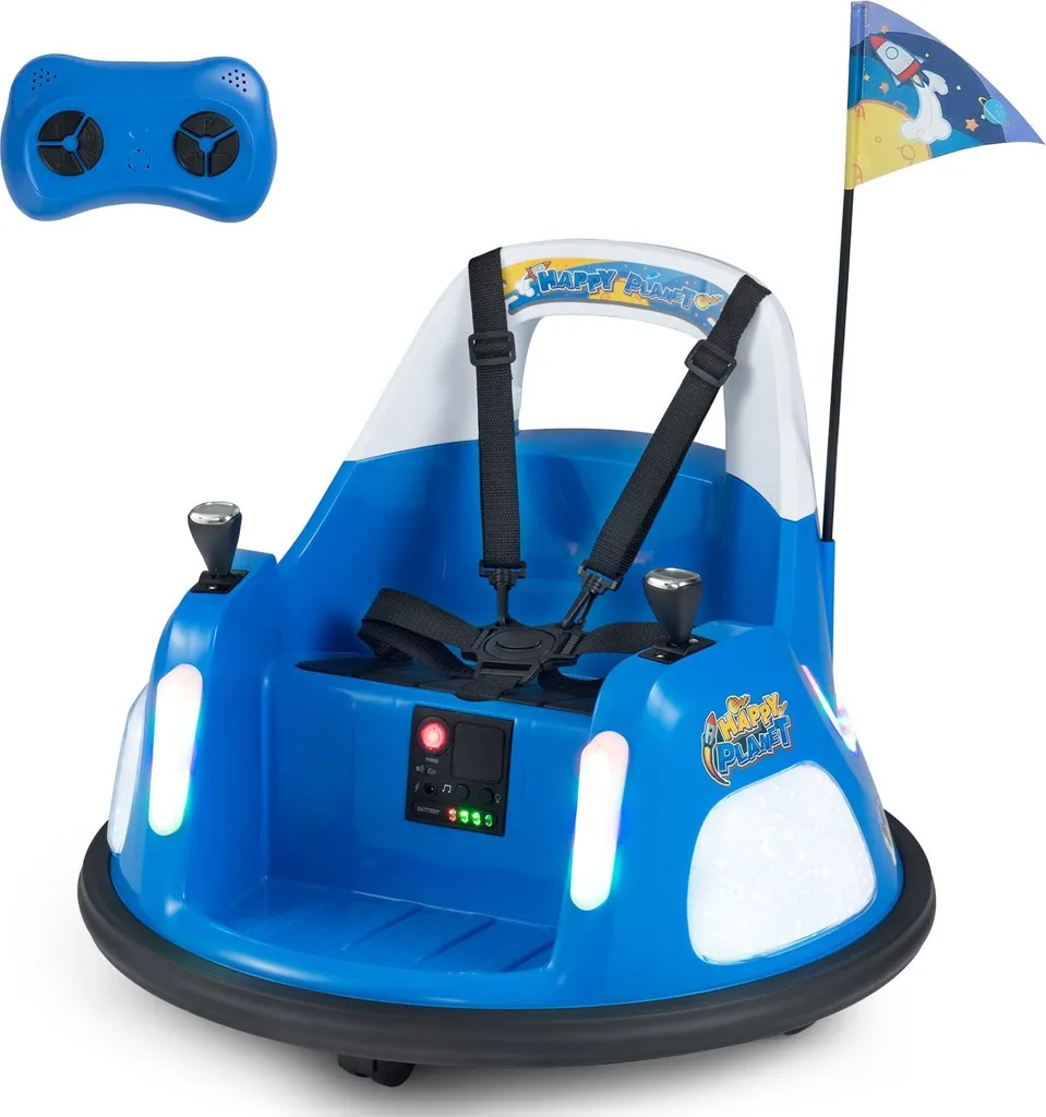 Auto tamponneuse enfant 12V lumineuse avec pilotage à distance sans fil