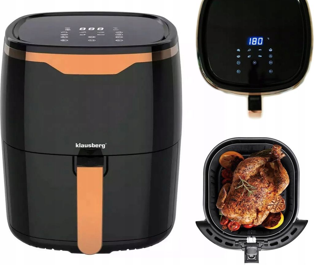 Fettfreie Fritteuse 4,5L Luftfritteuse 1400W 7 Programme Und Aufheizen