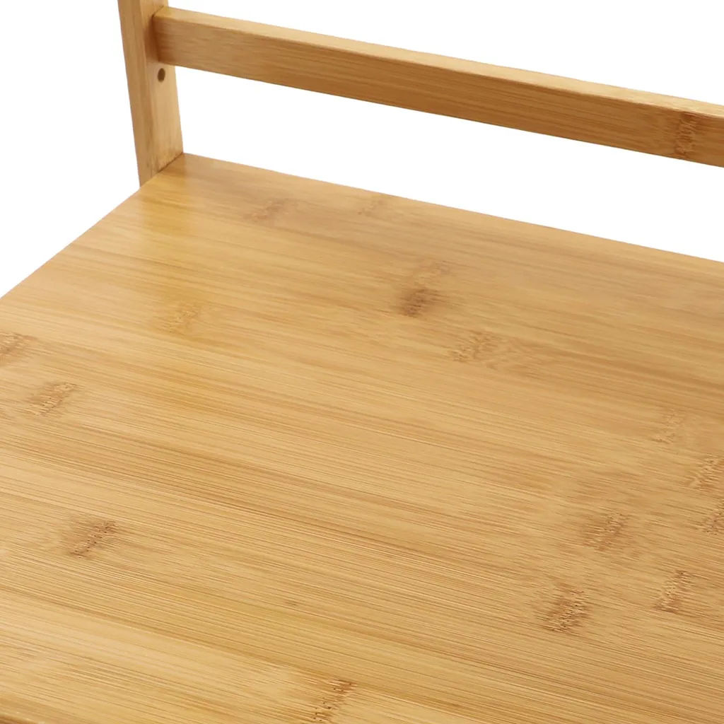 Support micro-ondes extensible bois, organisateur de plan de travail - 7