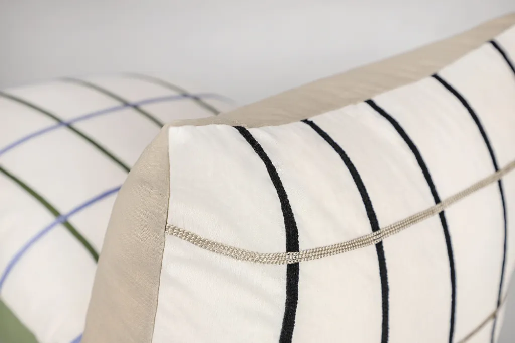 Housse de coussin beige 45x45 Perform textile robuste de haute qualité