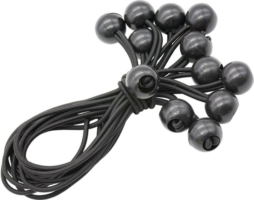 24x Spanngummi Planenspanner Gummispanner Expanderschlinge Abdeckplane Kugel