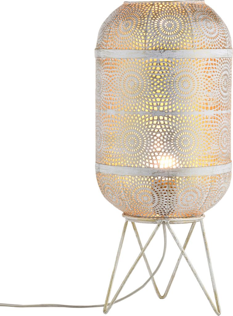 Marrakesch Tischlampe Nachttischlampe 45cm groß | Boho Deko Lampe Stehlampe im Wohnzimmer Schlafzimmer oder Kinderzimmer | Skandinavische Tischleu...