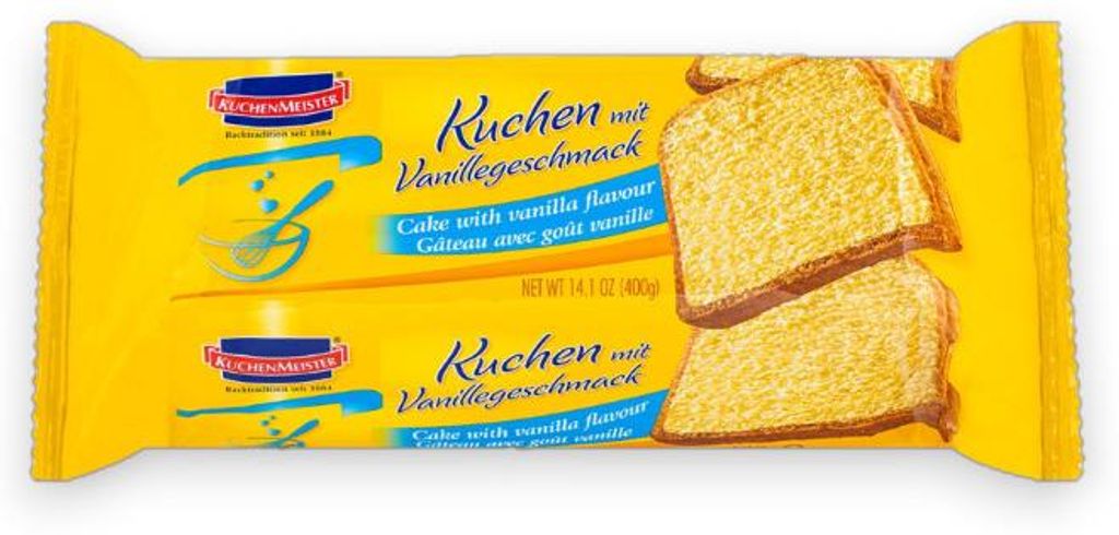KuchenMeister Kuchen mit Vanillegeschmack 400g – Saftiger Produktbild 