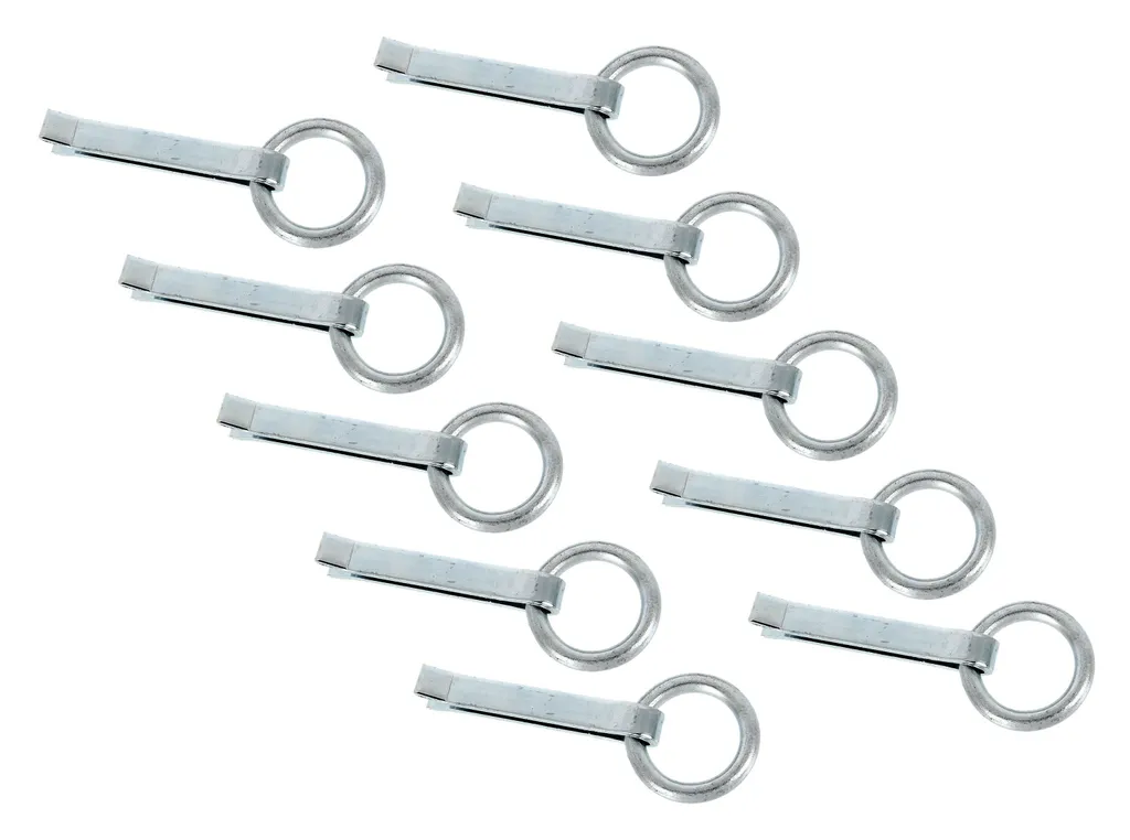 Alberts 863647 Anneau de fixation galvanisé 170 x 65 mm lot de 10 pièces