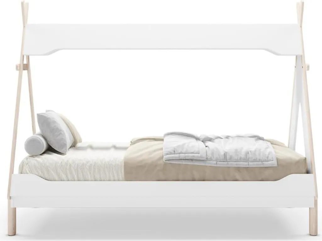 Lit enfant tipi 90x190 cm LOU modulable pour une chambre Montessori