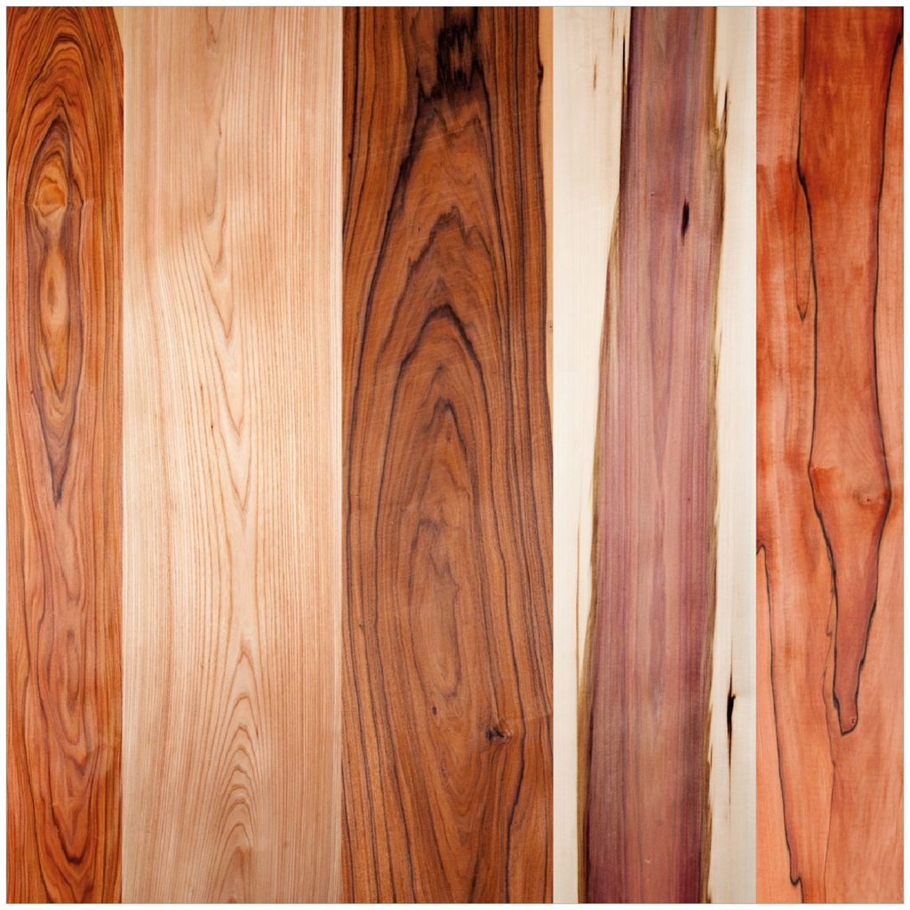 Wallario Premium Glasbild, freischwebende Optik, kräftige Farben, Größe 30 x 30 cm Motiv Holzmuster - Oberfläche mit Holzmaserung VIII