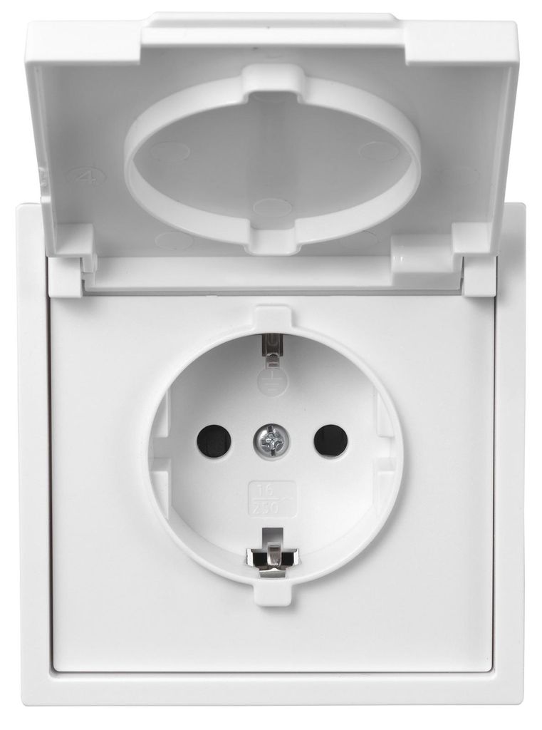 Schutzkontakt-Steckdose McPower Shallow 250V/16A UP IP44 Produktbild 