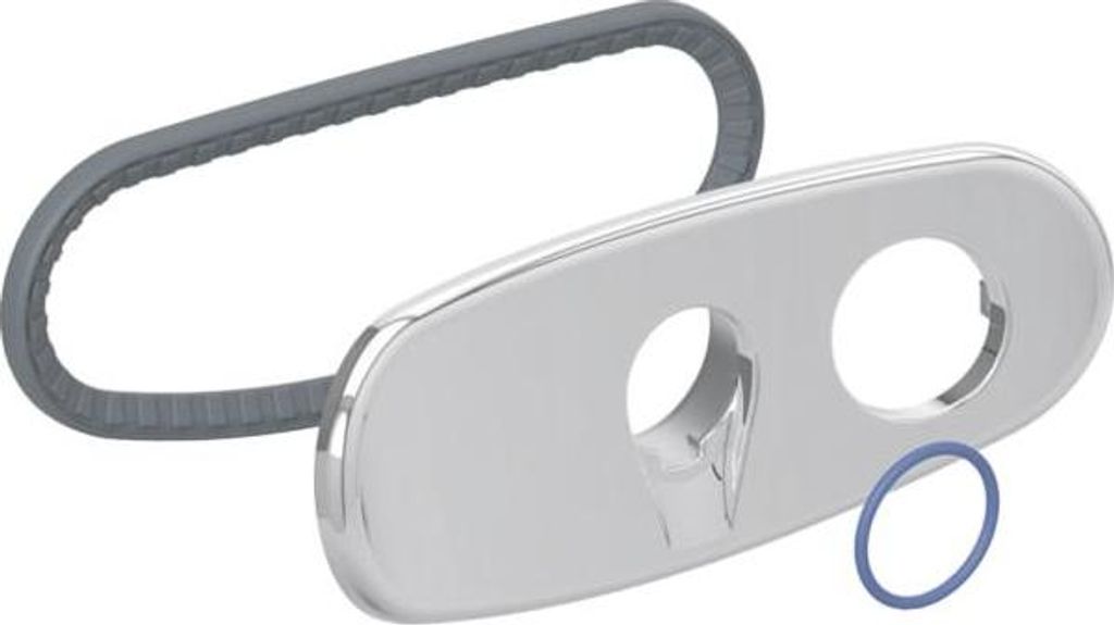 Geberit Blende 250094211 mit Dichtungssatz glanz-verchromt, zu AquaClean 8000plus