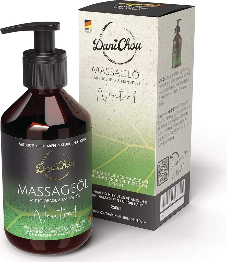 Olio Neutro DaniChou 250ml Professionale - Alta Scorrevolezza per Massaggio