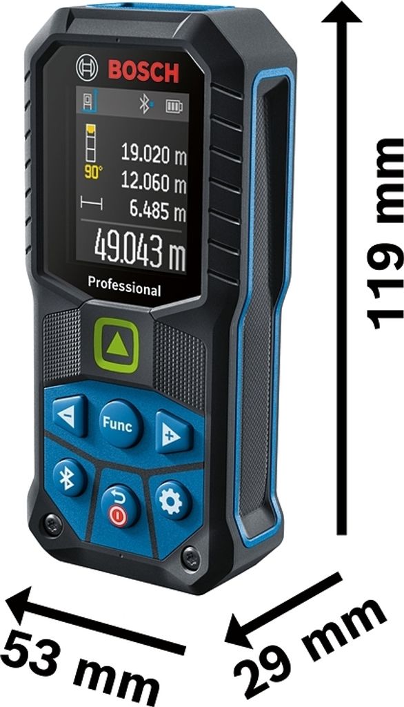 Bosch Laser-Entfernungsmesser GLM 50-27 CG mit 2 x 1,5 V Produktbild 2