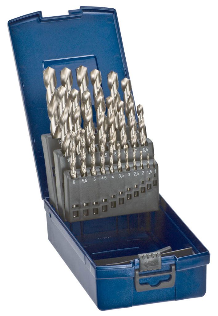 kwb 205720 HSS Metal twist drill bit set 25-piece DIN 338 Cylinder shank 1 pc(s)