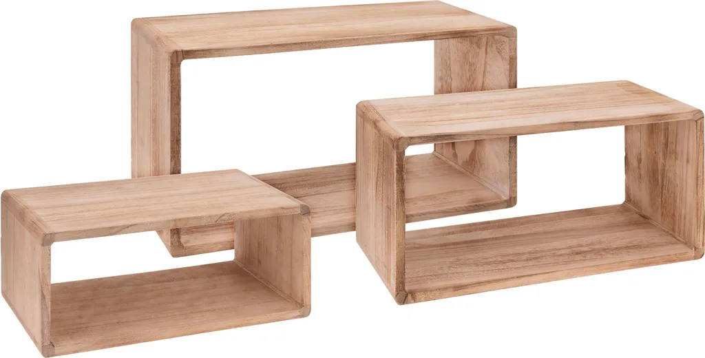 Étagères murales flottantes en bois lot de 3 étagères de rangement 45cm