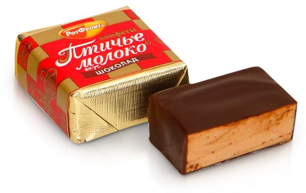Konfekt - Ptitschje Moloko, mit Schokogeschmack, Rot Front, 300 g