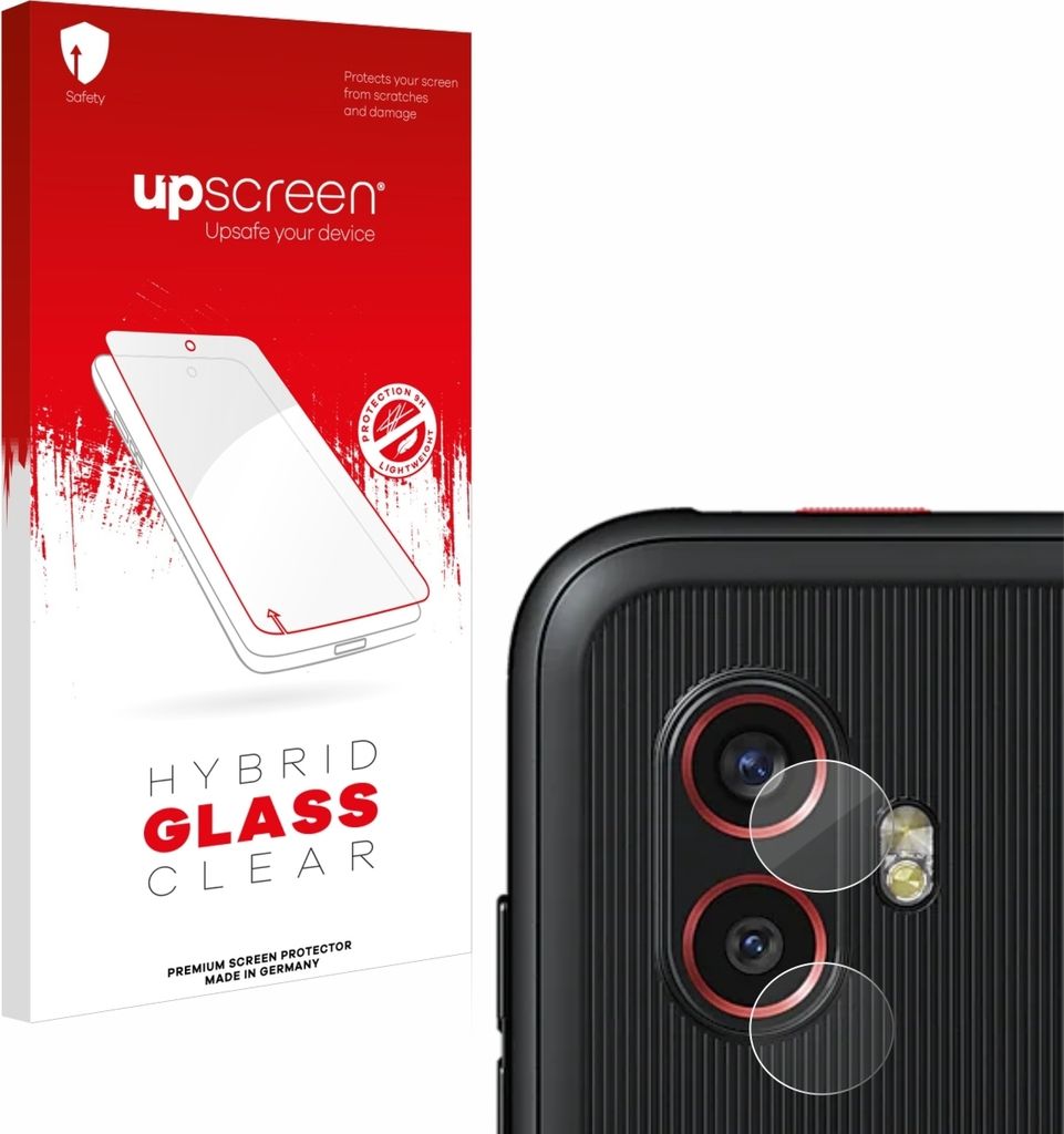 upscreen Schutzglas für Samsung Galaxy Xcover 6 Pro (NUR Kameraschutz) Schutzfolie Panzer Folie Glas Display Schutz klar