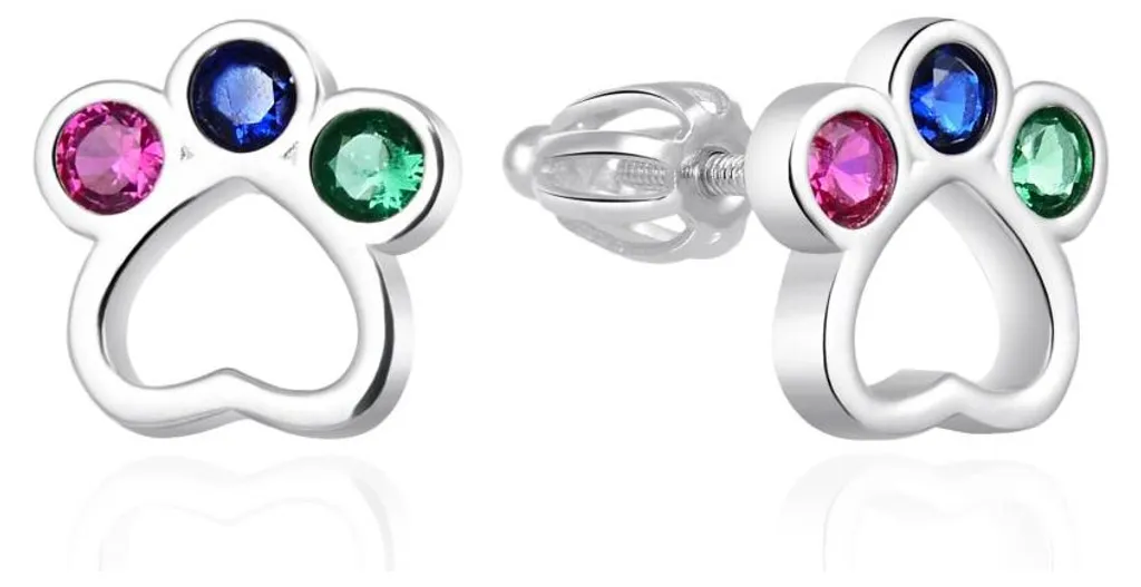 Boucles d'oreilles argent Paws AGT-E018SC : Accessoire mode idéal