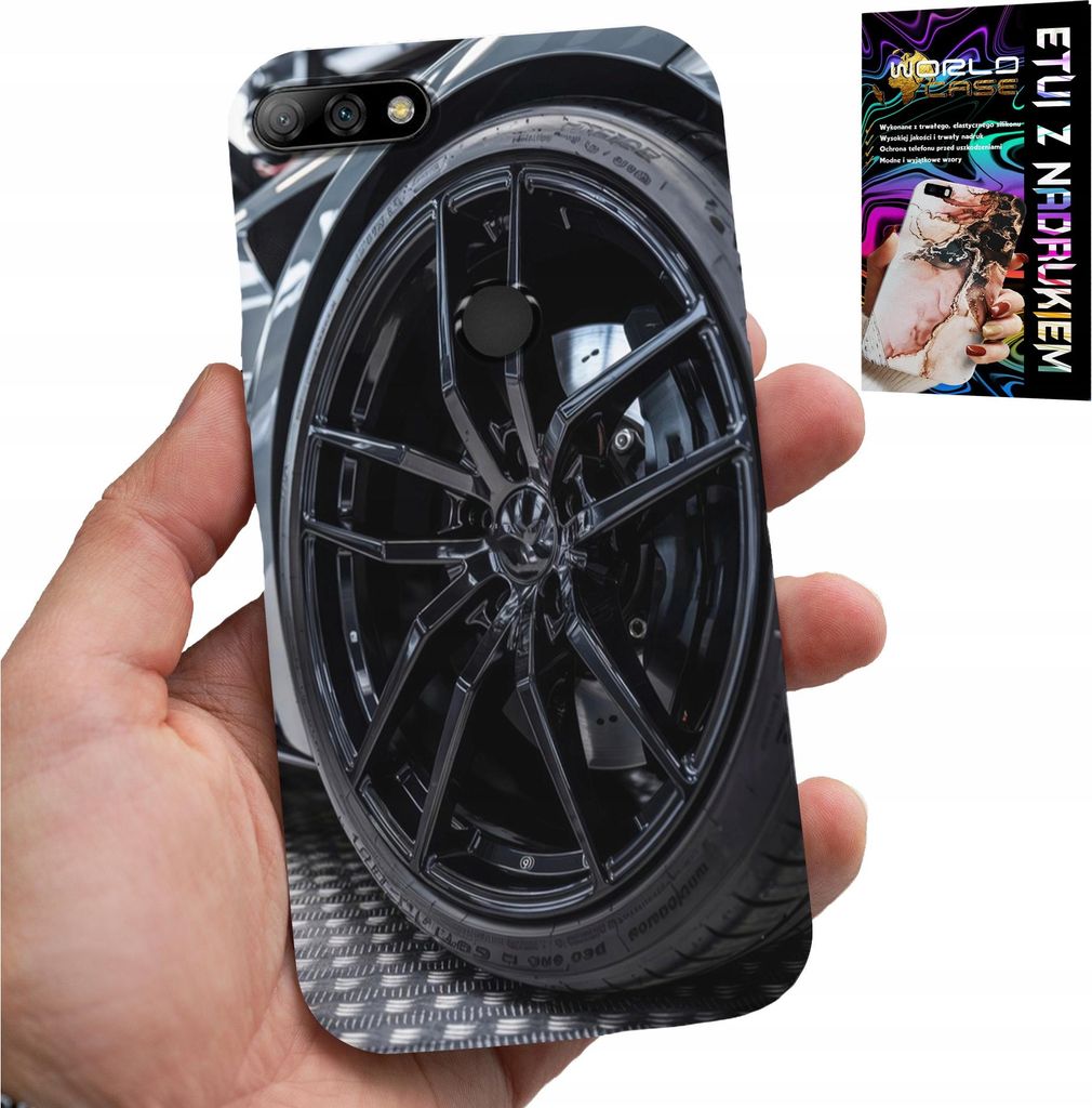 Fall Für Huawei Y7 2018 - Felge Sportwagen Auto Fan + Glas