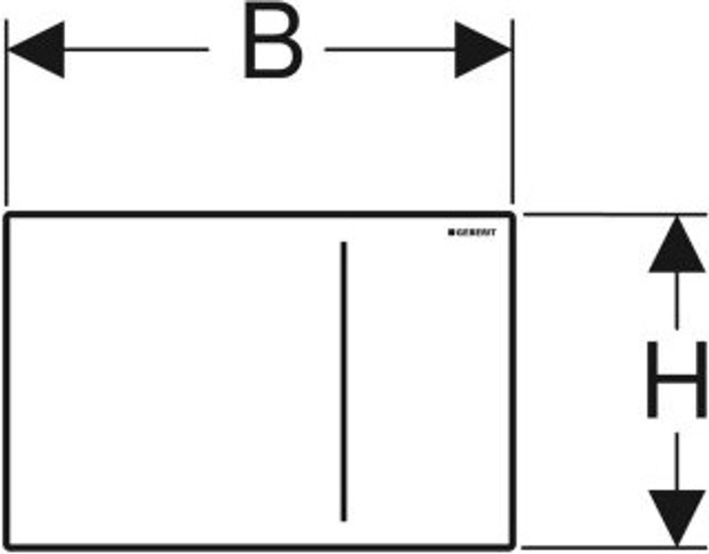 Geberit 242813JK1 Sigma70 BetPl., für 2-Mengen-Sp.