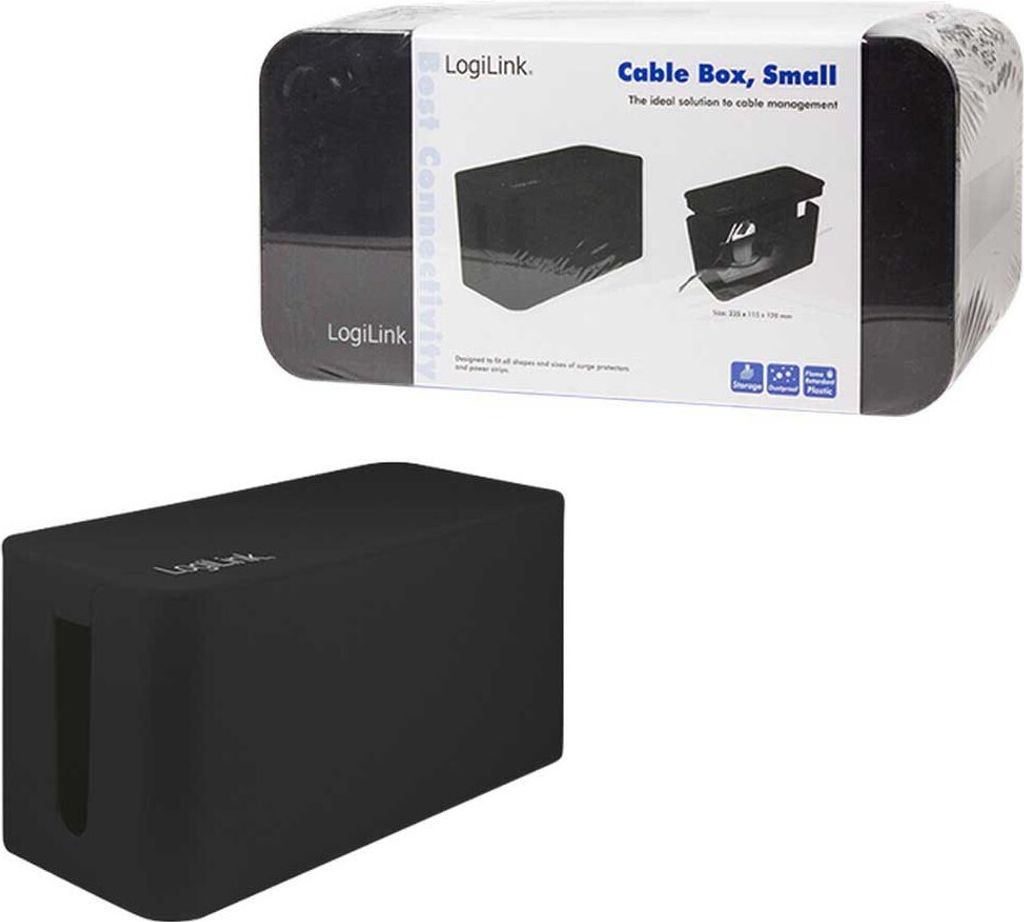 LogiLink Kabelbox - Kabelmanagement-Box - Schwarz Produktbild 4