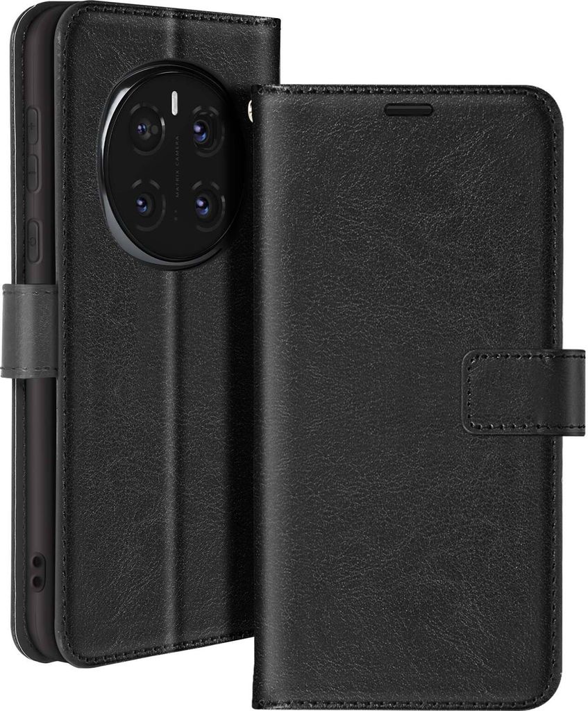 Mayaxess, Tasche für Honor Magic 7 Pro, Geldbeutel mit Handgelenkband., Schwarz