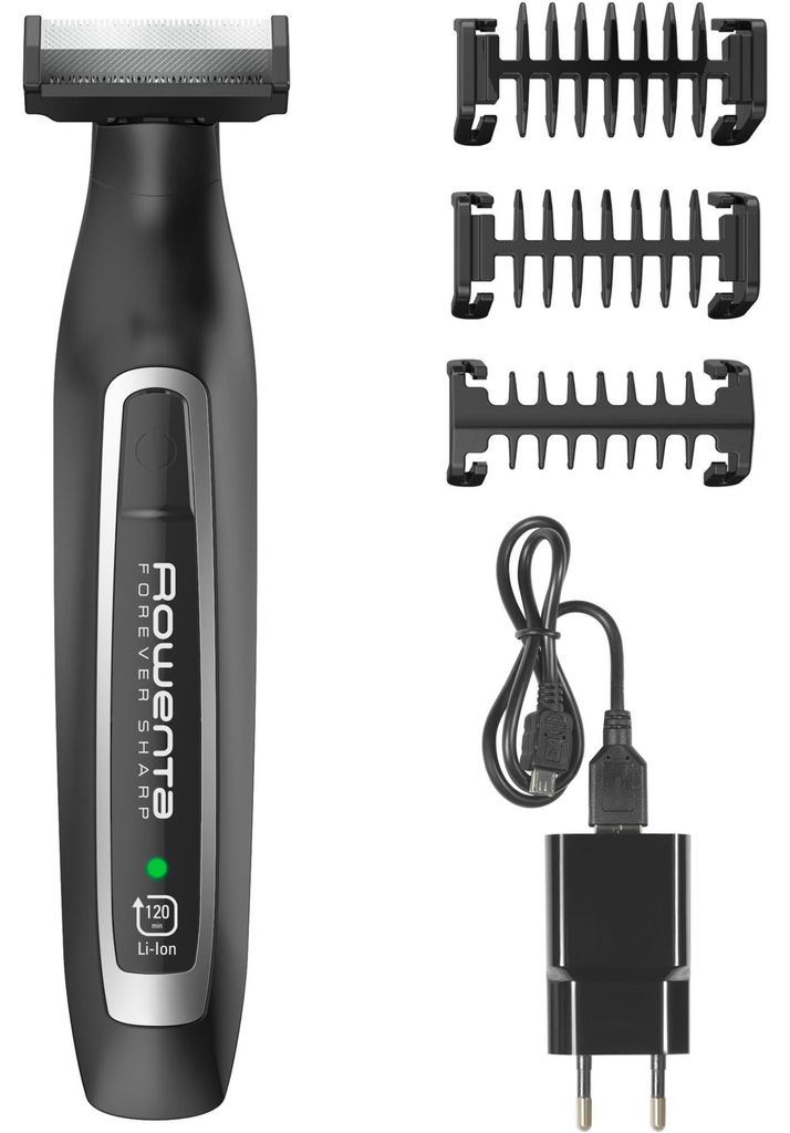 Rowenta Forever Sharp Barttrimmer Nass & Trocken Schwarz, Produktbild 