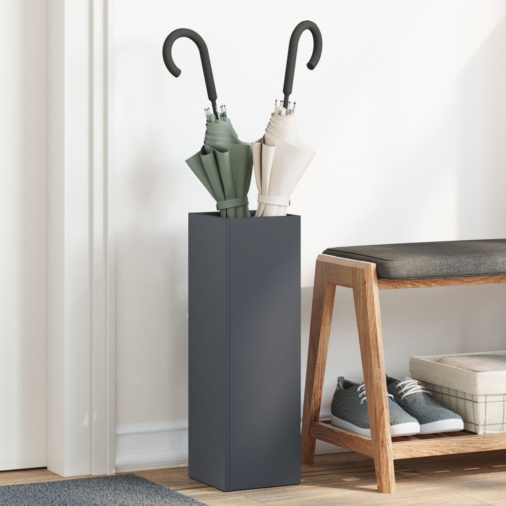 Regenschirmständer Anthrazit Metall Standard Rechteckig, Schirmständer DesignMöbel Neu