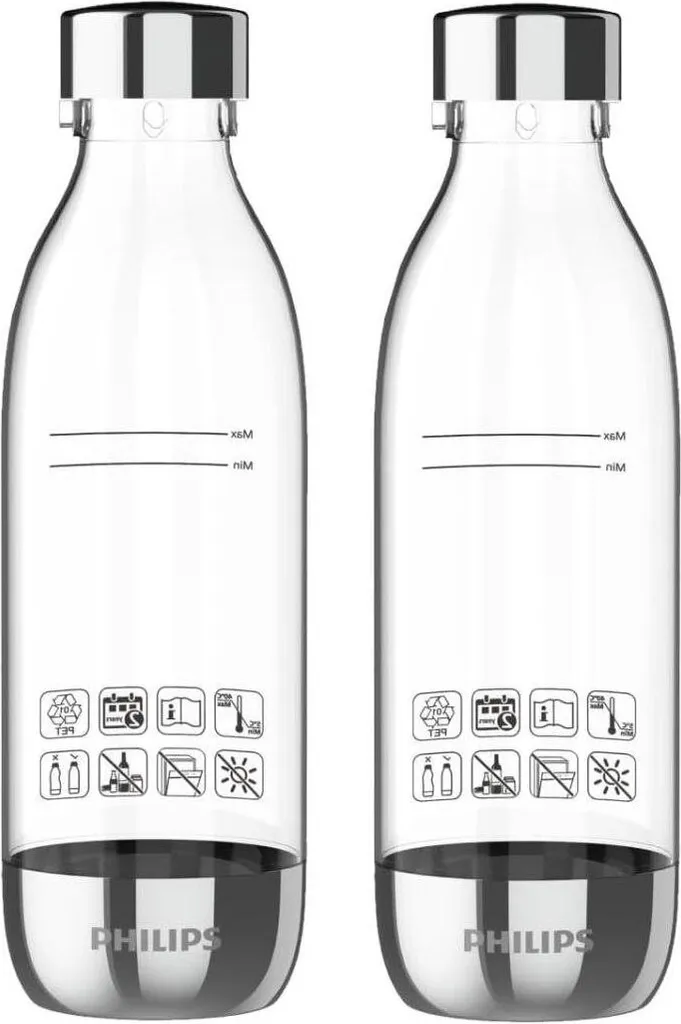 Set 2 Bottiglie Philips ADD919P2 0,5L BPA Free per Gasatore ADD5962BK