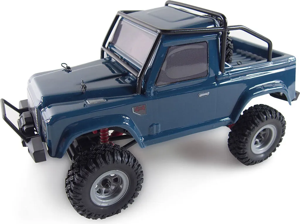 Voiture RC Crawler 1:24 Tout-Terrain Pick-Up AMXRock AM24 4WD Bleu