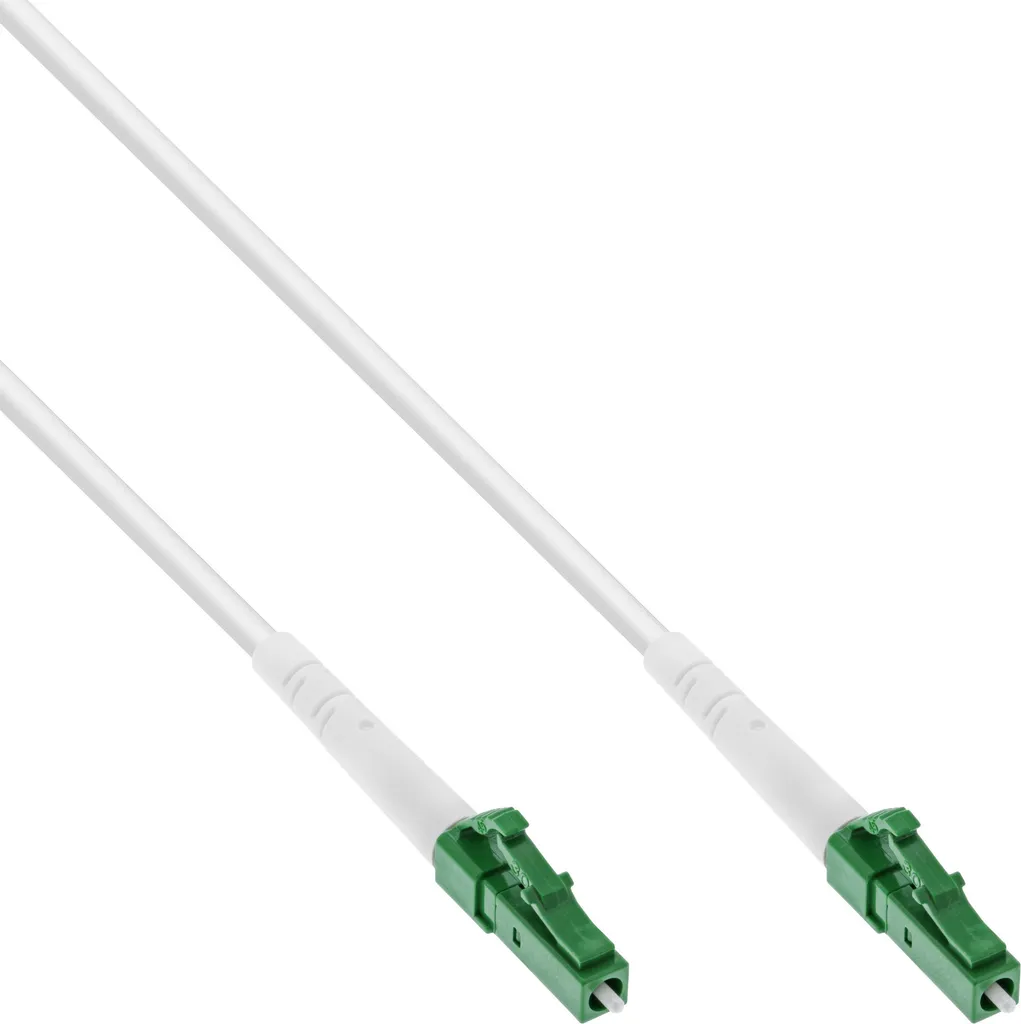 InLine® 88201 Cavo simplex in fibra ottica, FTTH, LC/APC 8° a LC/APC 8°, 9/125µm, OS2, 1m